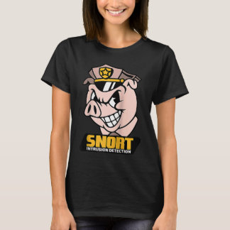Snort Intrusion Detection Pig Cybersecurity Securi T Shirt