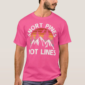 Snortera Gräs inte Linjer, felsökning av, stigande T Shirt