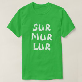 Snörvägg i norsk grönt tee shirt