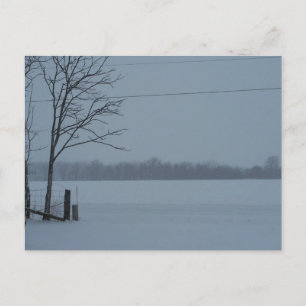 Snöscen från centrala Indiana Vykort