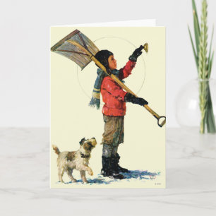 SnöShoveler Helgkort