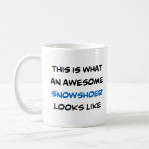 snöskare, fantastisk kaffemugg