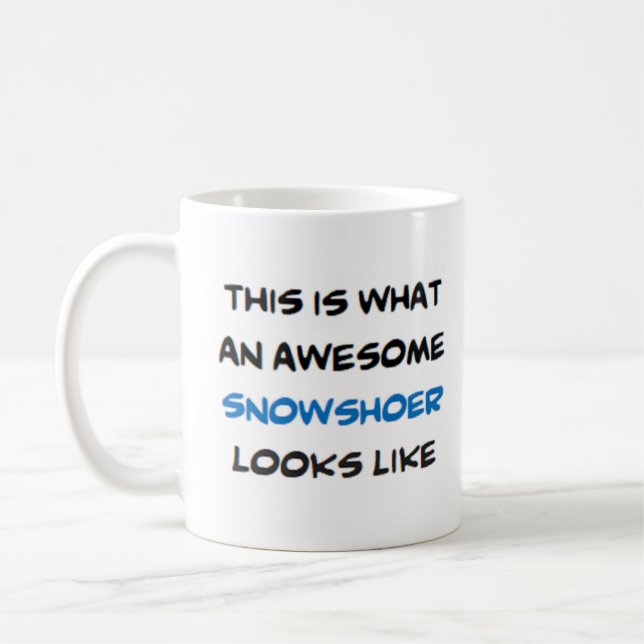 snöskare, fantastisk kaffemugg (Vänster)