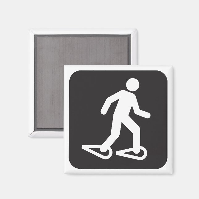 Snöskare symbol Magnet (Front/Back)