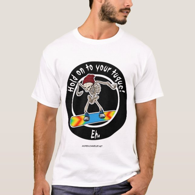 Snöskelettskjorta T Shirt (Framsida)