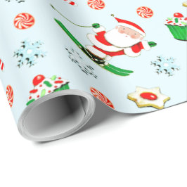 Snöskid semesterpresent presentpapper