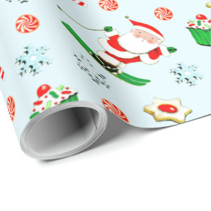 Snöskid semesterpresent presentpapper
