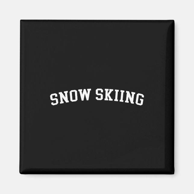 Snöskidåkning _1  magnet (Framsidan)