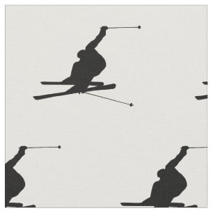 SnöSkierSilhouette Tyg