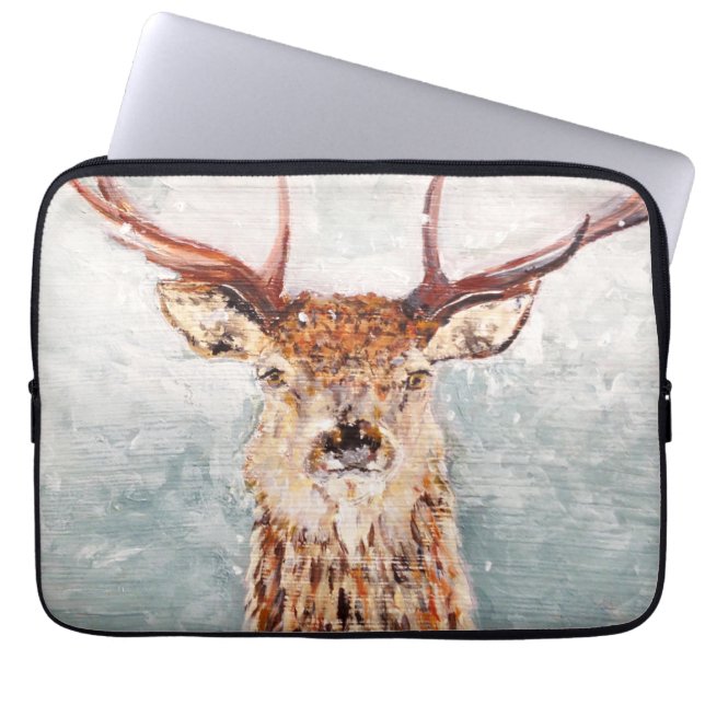 Snöskiktsmålning av MirandaPA - Laptop sleeve (Framsidan)