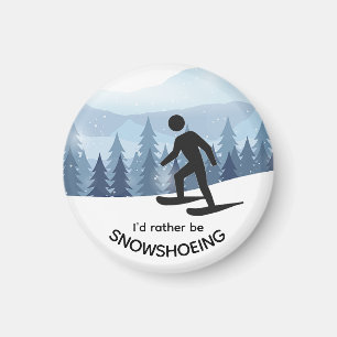 Snöskingningsdesign Magnet