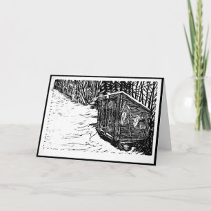 Snöskjul Notecards Kort
