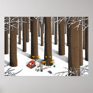 SNÖSKOGEN POSTER