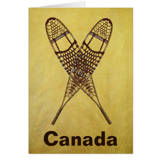 Snöskor Hälsningskort (Framsidan)