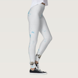 Snöskosiamkattryck Maureen Girard Husdjur Mag Leggings