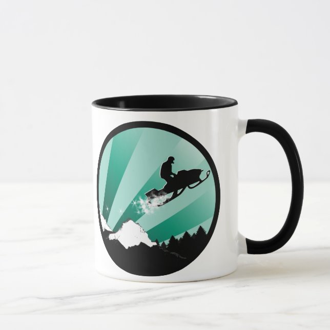 snöskoter. pthalo. cirkel. mugg (Höger)