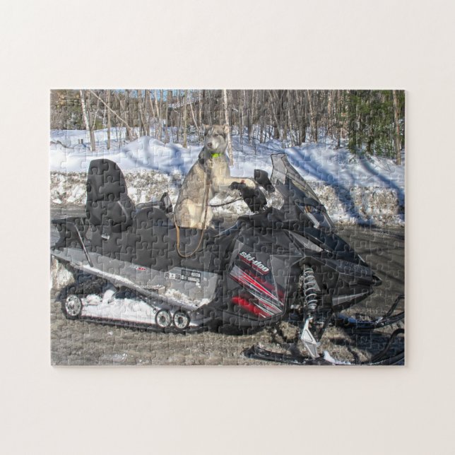 Snöskoter Quebec Kanada. Pussel (Horisontell)