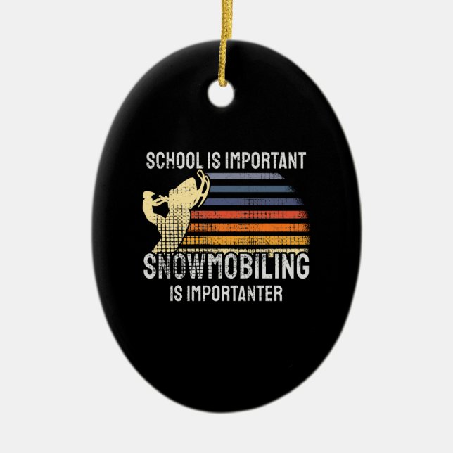 Snöskoter Snöskoter  Julgransprydnad Keramik (Framsidan)