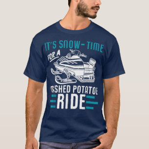 Snöskoter Vintersport Snöskoter Körning T Shirt