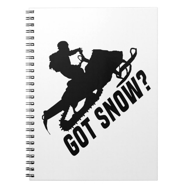 Snöskoteråkning Anteckningsbok (Framsidan)
