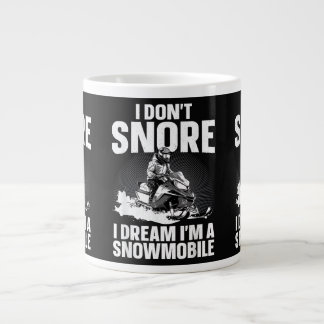 Snöskoterkonst för män Kvinnor Snöskoteråkning Snö Jumbo Mugg