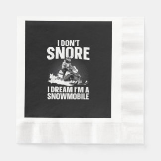 Snöskoterkonst för män Kvinnor Snöskoteråkning Snö Pappersservett
