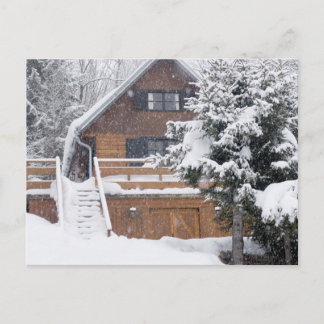 snöslandskap vykort