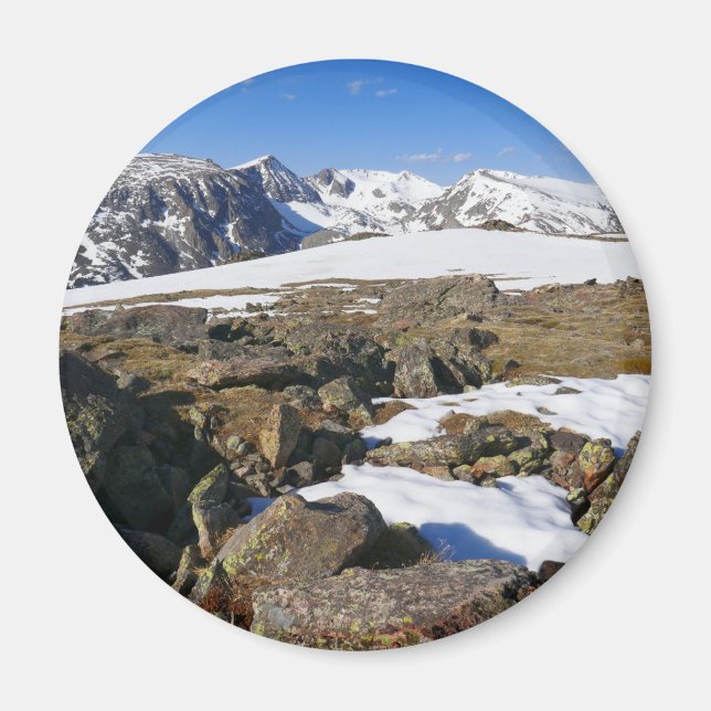 Snösmältning på Klippiga bergen Magnet (Framsidan)