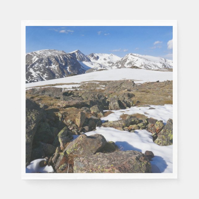 Snösmältning på Klippiga bergen Pappersservett (Framsidan)