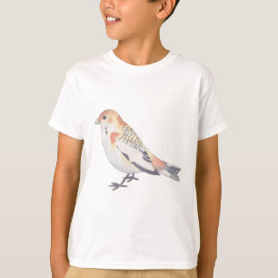 Snösparv söt fågelillustration vilda djur konst t shirt