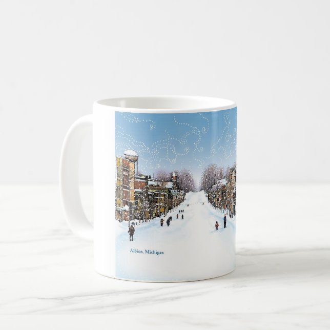 Snöstorm av konstkaffemuggen 1978 kaffemugg (Framsida vänster)