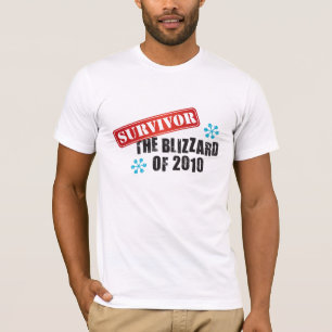 Snöstorm av överlevanden 2010 t shirt