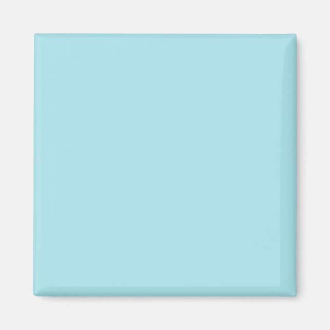Snöstorm Blue (fast färg) Magnet (Framsidan)