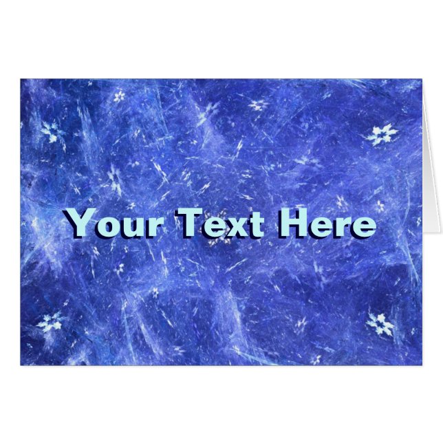 Snöstorm Hälsningskort (Framsidan Horizontal)