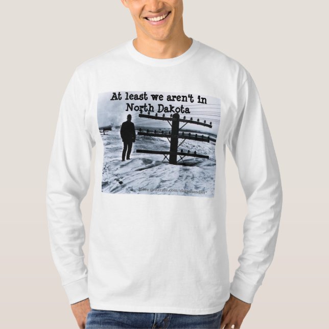 Snöstorm i North Dakota Tee (Framsida)