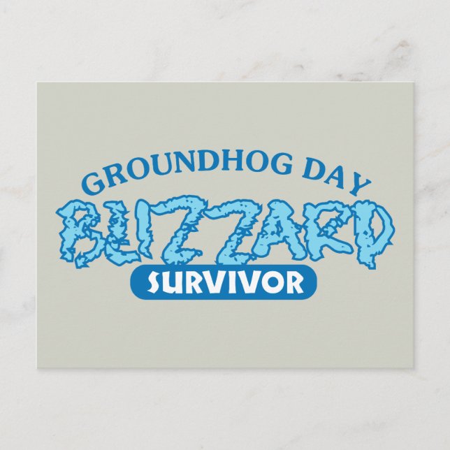 Snöstorm Survivor Vykort (Framsida)