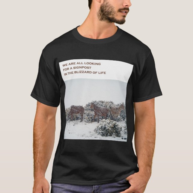 Snöstorm T Shirt (Framsida)