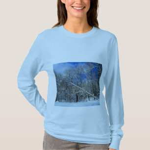 Snöstorm Träd olja T Shirt