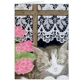 Snostrande i sol hälsningskort