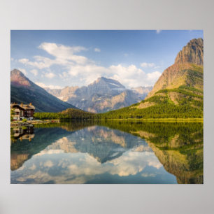 Snöström Sjö med många glaciärhotell och Poster
