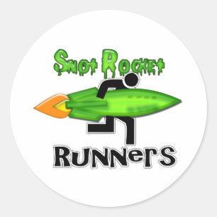 Snot Rocket-Springer Runt Klistermärke
