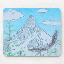 Snötäckt Berg & Örn