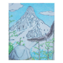 Snötäckt Berg & Örn