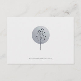 Snötäckt blombröllop detaljer kort