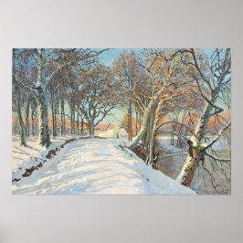 Snötäckt landskap, Viggo Langer Poster