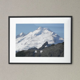 Snötäckt Mount Baker Fotografisk Poster