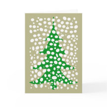 Snötäckt ökenjulgran firande julkort