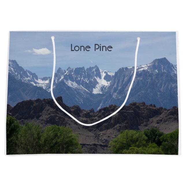 Snötäckta berg i Lone Pine  (Framsidan)