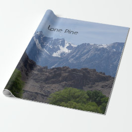Snötäckta berg i Lone Pine Presentpapper