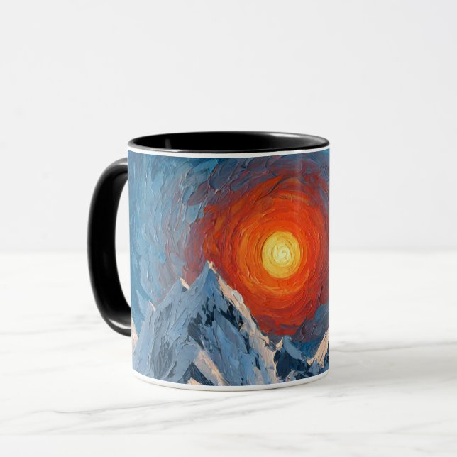 Snötäckta berg mugg (Framsida vänster)